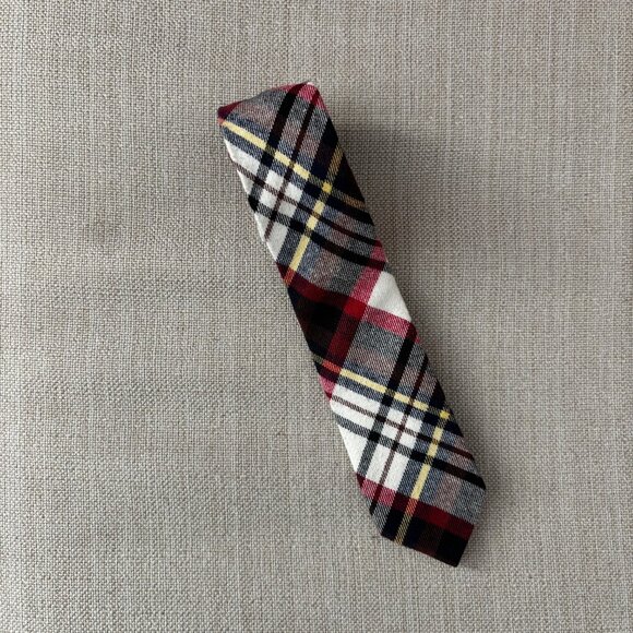 Bibas Plaid Tie - Picture 1 of 3